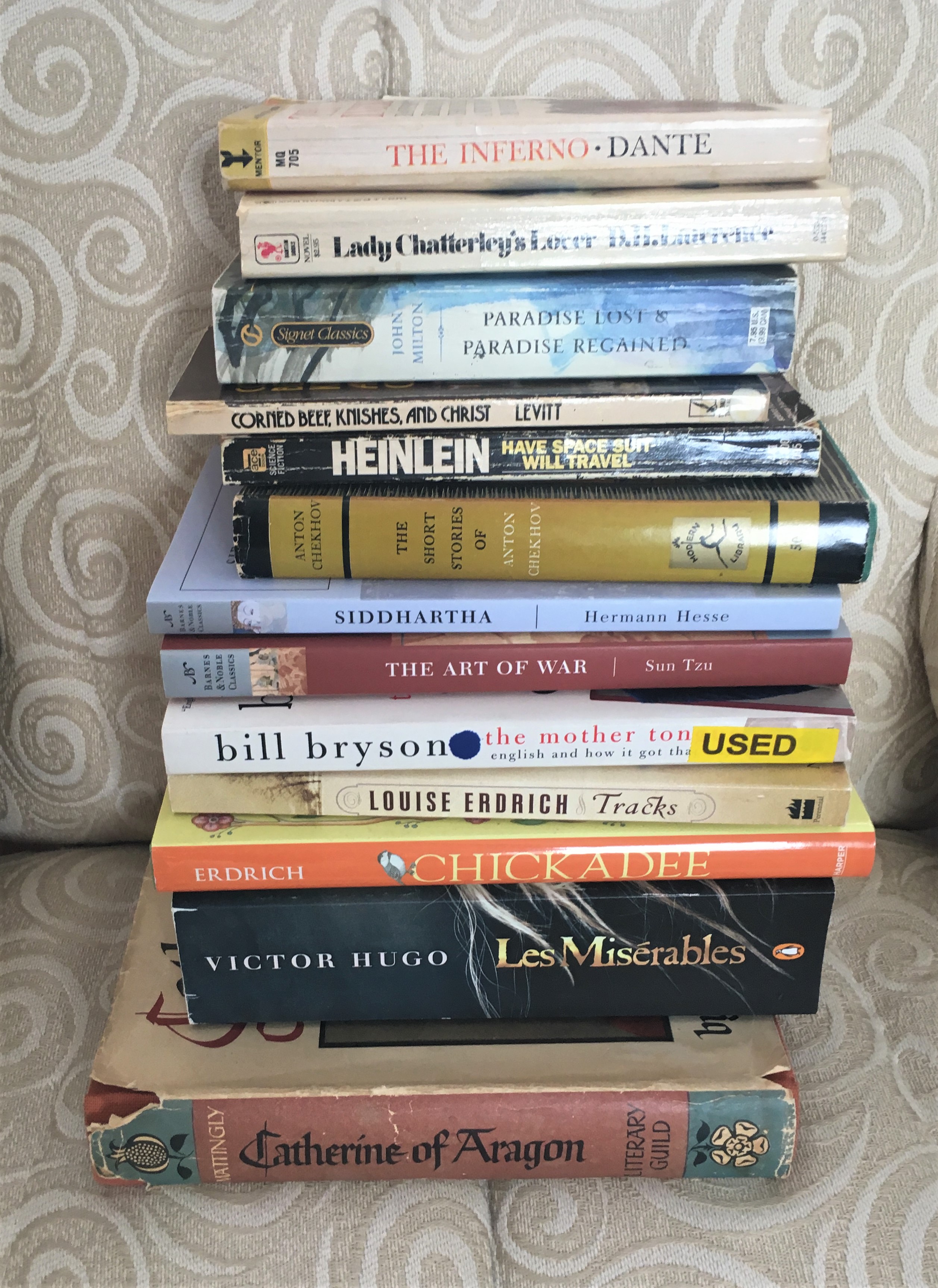 book pile